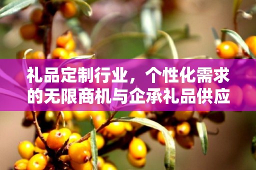 礼品定制行业，个性化需求的无限商机与企承礼品供应链的独特优势